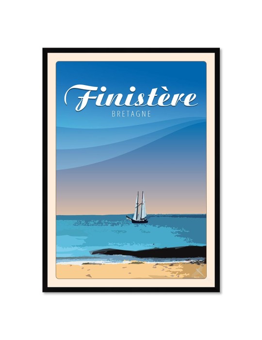 Finistère - Porsmilin – Poster affiche – image encadrée