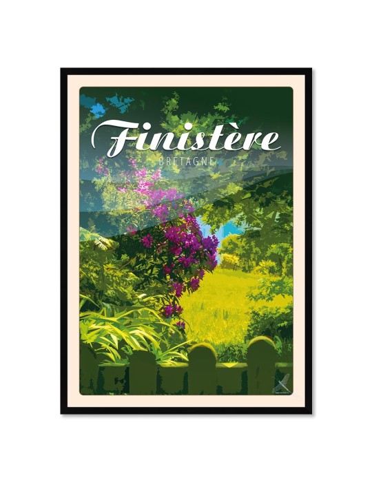 Finistère - Landéda - Poster affiche – image encadrée