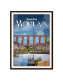Morlaix - Port de plaisance - Poster affiche – image encadrée