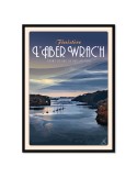 L'Aber Wrac'h - Point de vue de Beg-An-Toul "Nuit" - Poster affiche – image encadrée