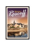 Roscoff - La Vieille ville - Poster affiche – image encadrée