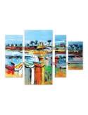 Toile quadriptyque - 03.3076D