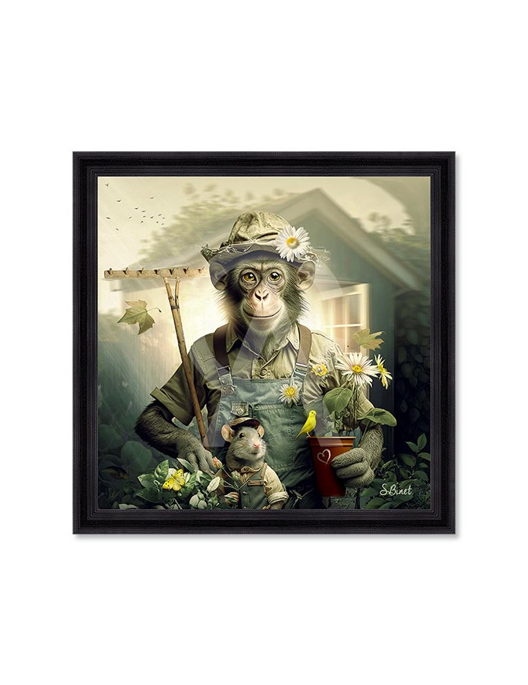 Singe jardinier – Sylvain Binet