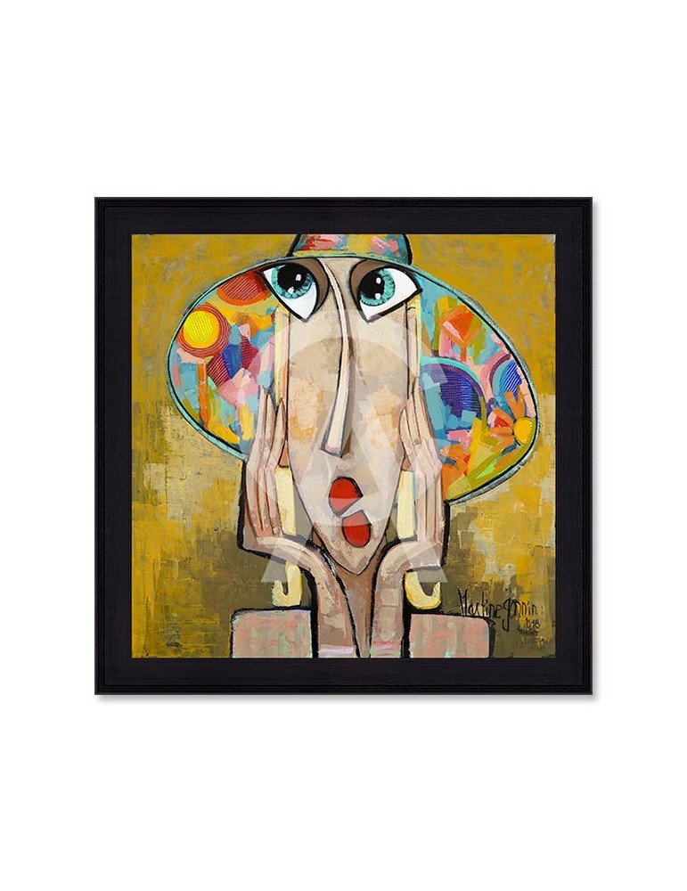 La fille au chapeau fleuri – Martine Gonnin