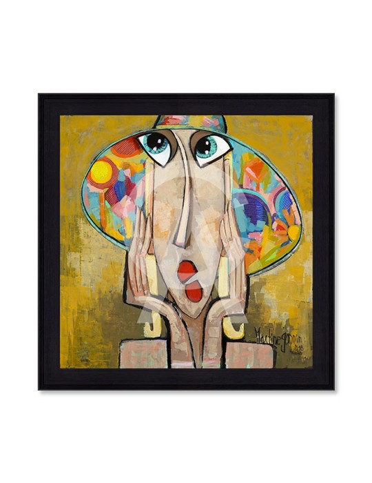 La fille au chapeau fleuri – Martine Gonnin