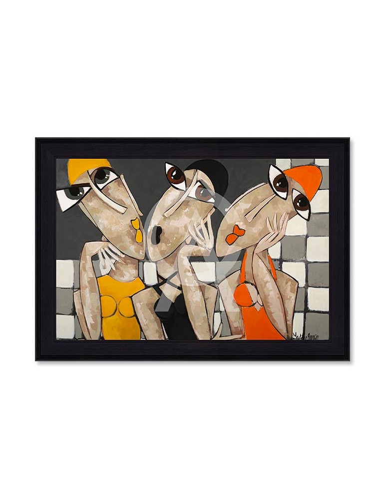 Les Baigneuses à carreaux – Martine Gonnin