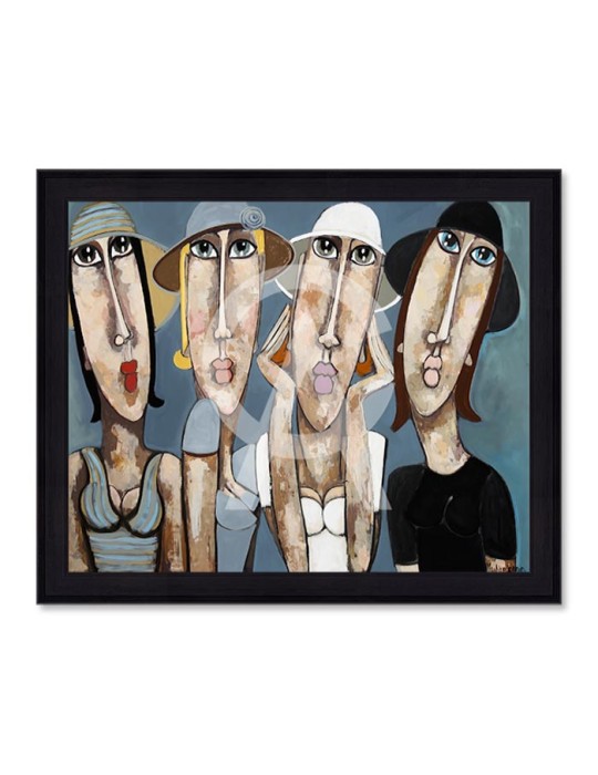 Les filles aux chapeaux bleus – Martine Gonnin