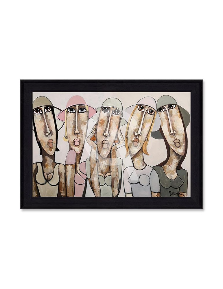 Les Filles aux Chapeaux Roses Poudrés – Martine Gonnin