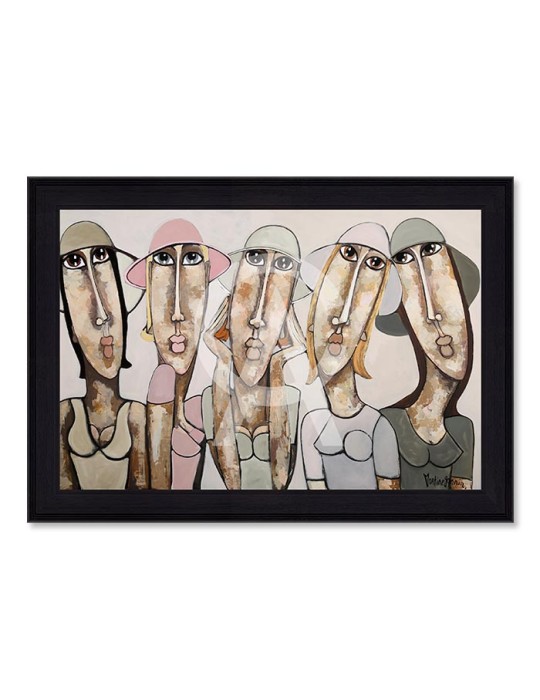 Les Filles aux Chapeaux Roses Poudrés – Martine Gonnin