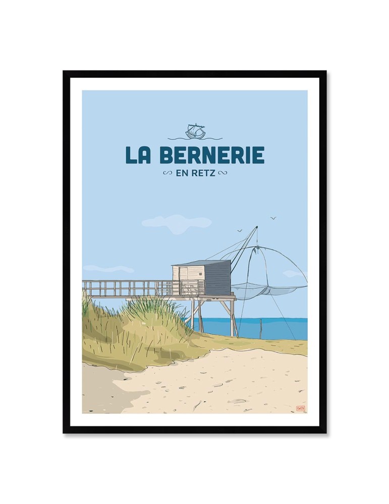 Bernerie-en-Retz – Poster affiche – image encadrée Bernerie-en-Retz – Poster affiche – image encadrée