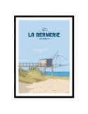Bernerie-en-Retz – Poster affiche – image encadrée