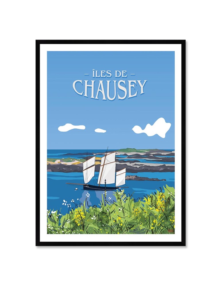 Ile de Chausey – Poster affiche – image encadrée Ile de Chausey – Poster affiche – image encadrée
