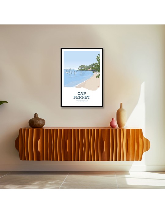 Cap Ferret – Poster affiche – image encadrée