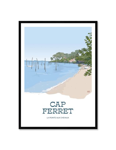 Cap Ferret – Poster affiche – image encadrée
