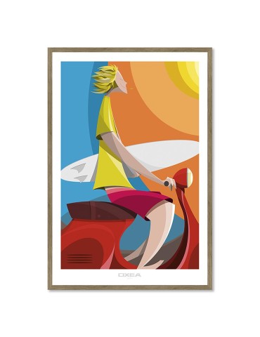 Motozikleta Surfa Classic – Oxea – image encadrée