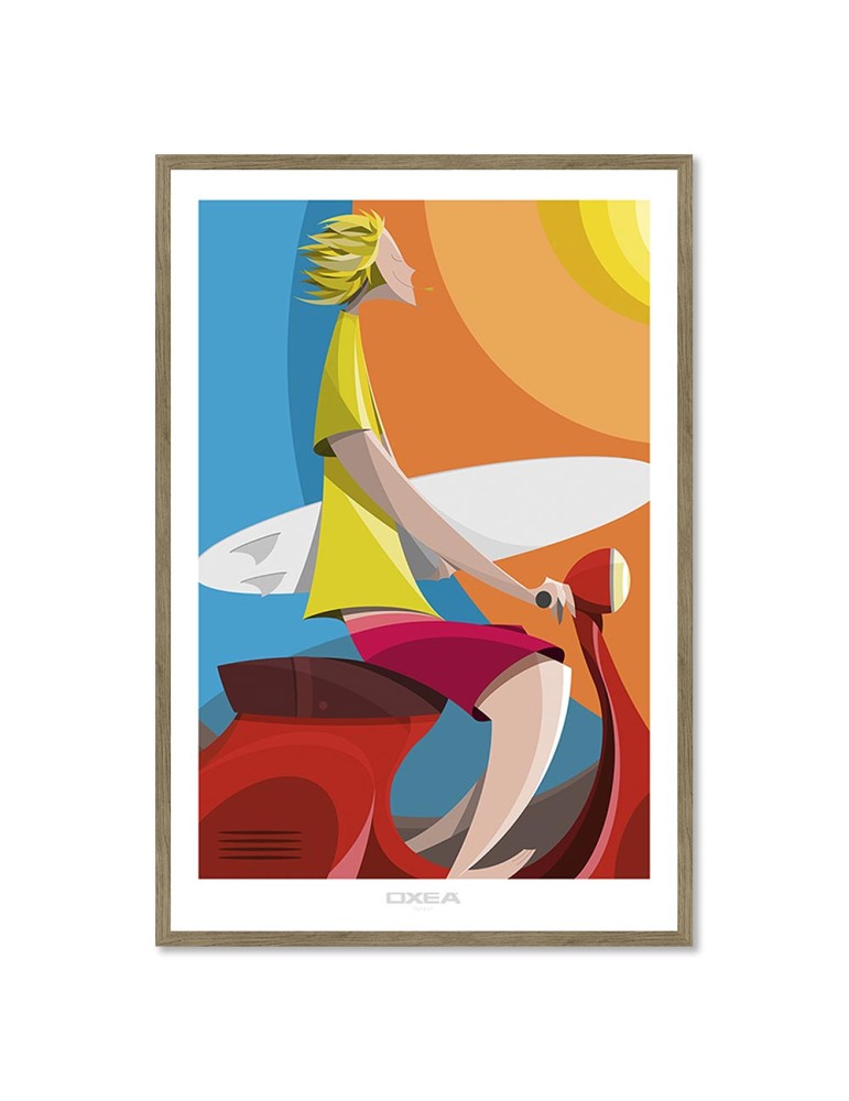 Motozikleta Surfa Classic – Oxea – image encadrée