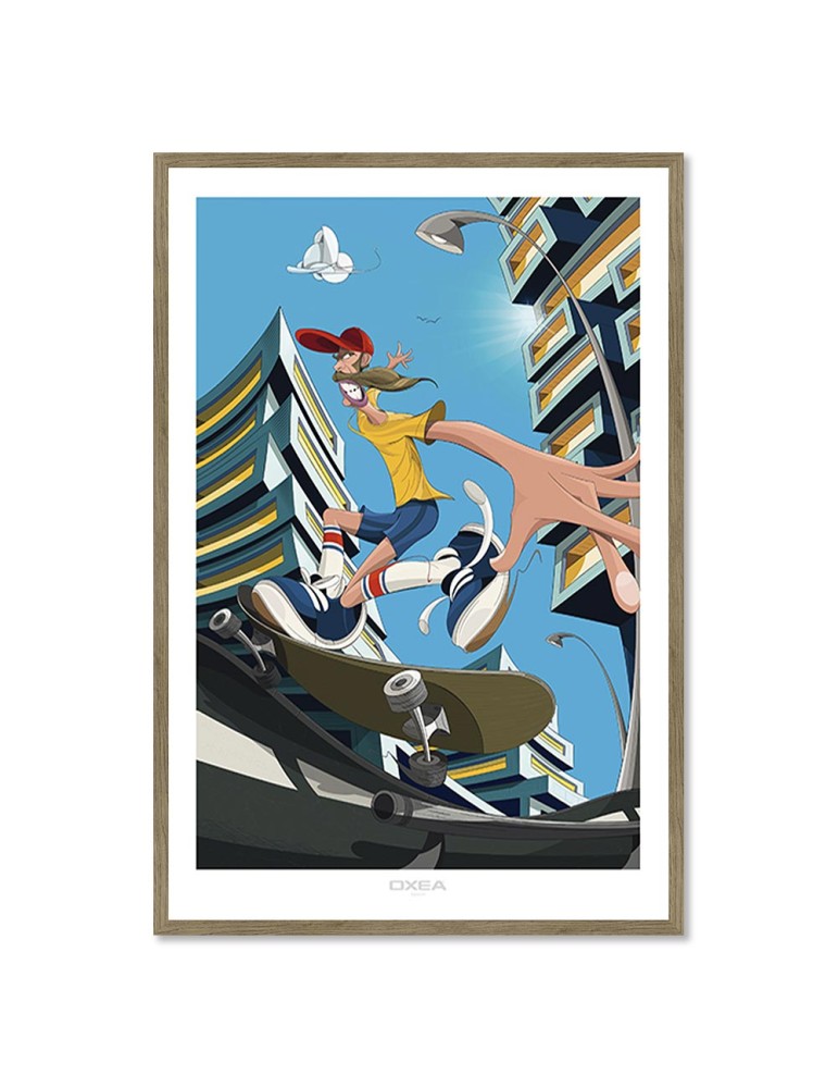 Skateboarda – Oxea – image encadrée