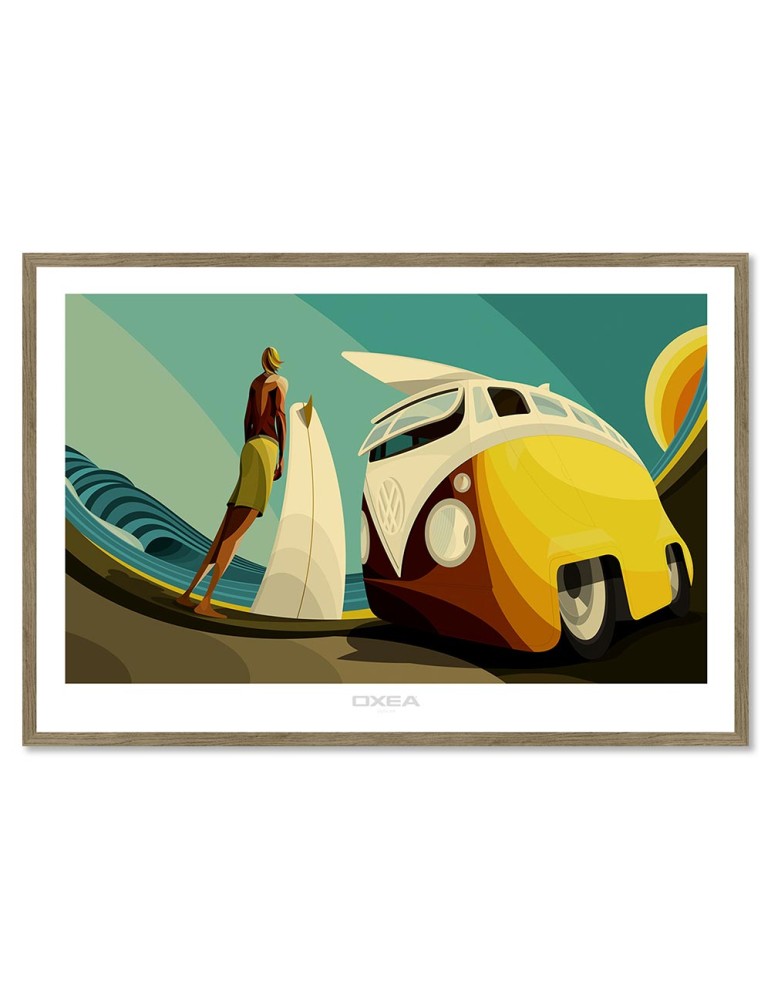 Surfa Saiona Vintage – Oxea – image encadrée