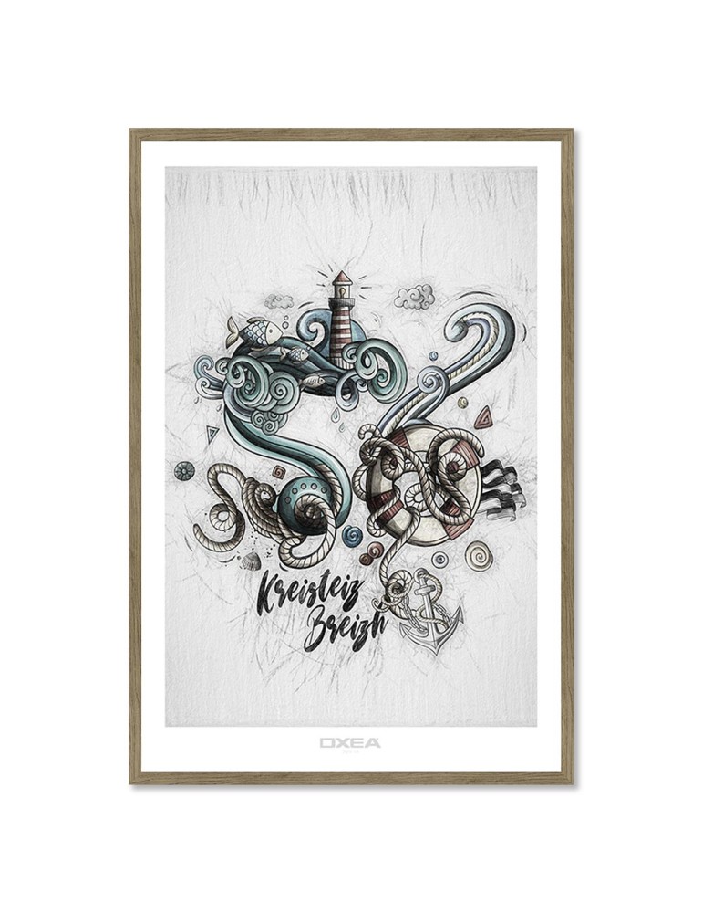 Berrogeita Hamar Sei – Oxea – image encadrée