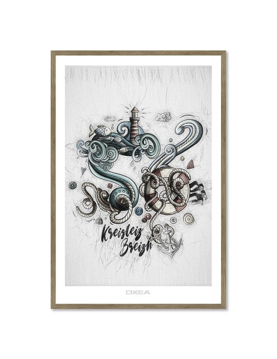 Berrogeita Hamar Sei – Oxea – image encadrée