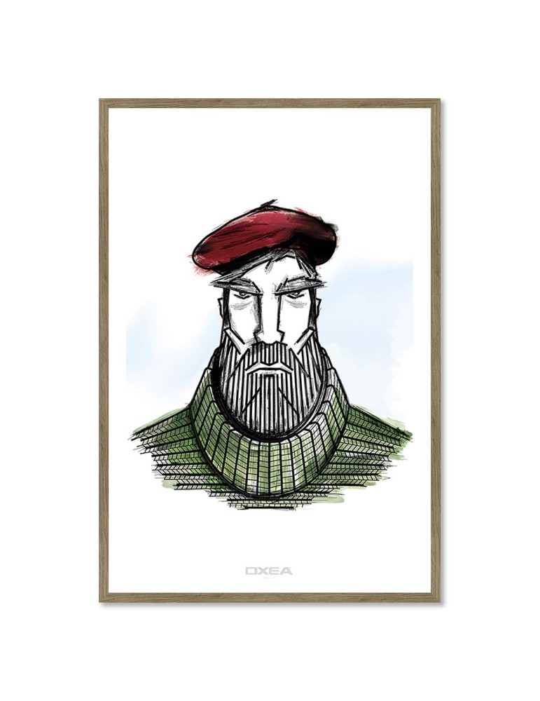 Euskaldun – Oxea – image encadrée