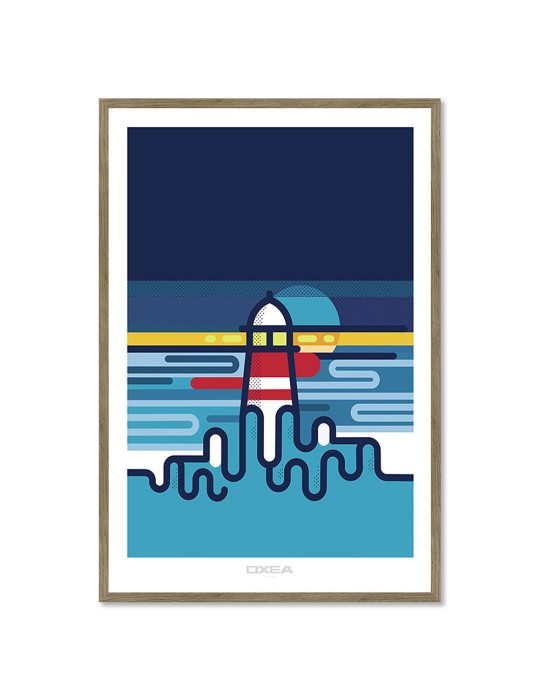 Itsasargi Pop – Oxea – image encadrée