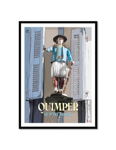 Glazik - Quimper – Poster affiche – image encadrée