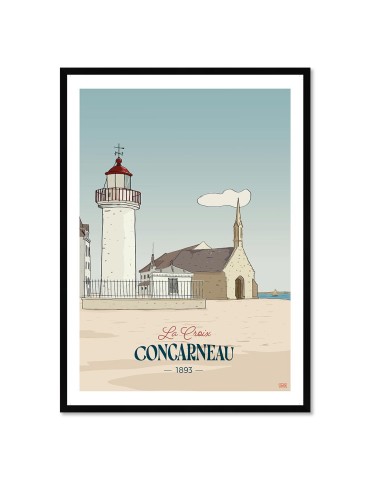 La Croix - Concarneau – Poster affiche – image encadrée