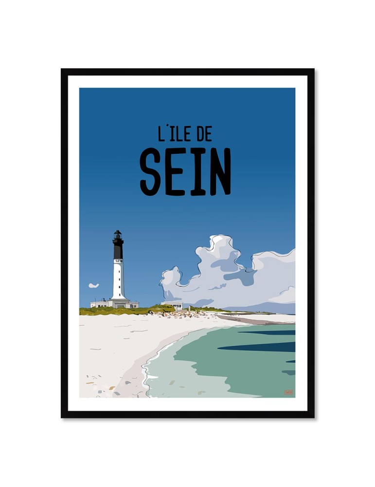 Ile de Sein – Poster affiche – image encadrée