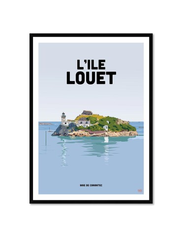 Ile Louët - Carantec – Poster affiche – image encadrée