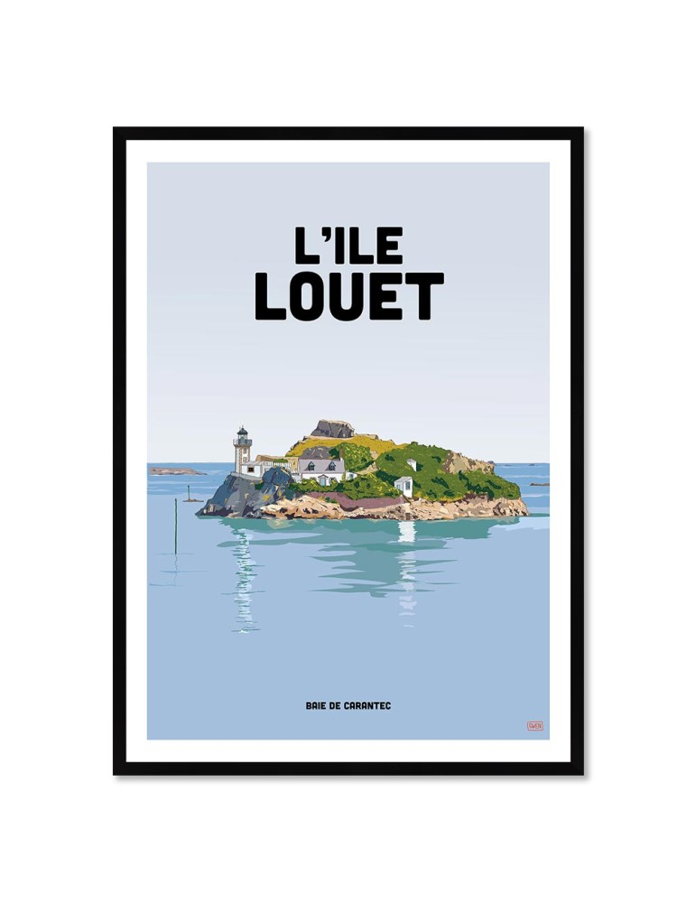 Ile Louët - Carantec – Poster affiche – image encadrée