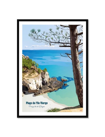Ile Vierge - Crozon – Poster affiche – image encadrée