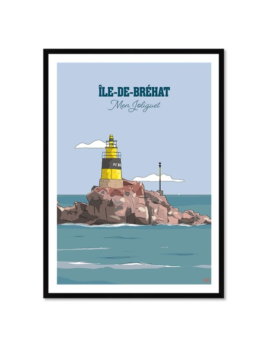 Bréhat - Men Joliguet – Poster affiche – image encadrée