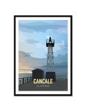 Cancale - Feu de la houle – Poster affiche – image encadrée