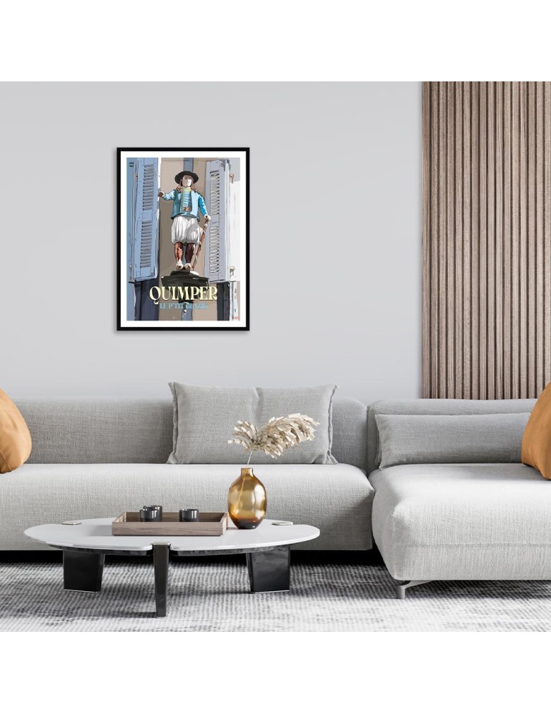 Glazik - Quimper – Poster affiche – image encadrée