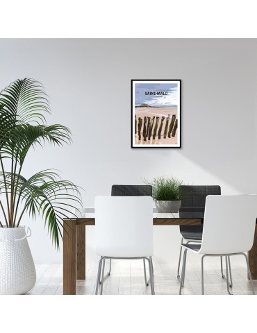 Saint-Malo - Cité Corsaire – Poster affiche – image encadrée 2