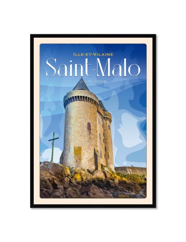 Saint Malo - La Tour Salidor - Poster affiche – image encadrée