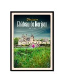 Château de Kerjean - Les Jardins - Poster affiche – image encadrée