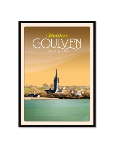 La Baie de Goulven - Poster affiche – image encadrée
