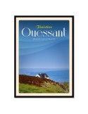 Ouessant Maison sur la Falaise - Poster affiche – image encadrée