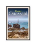 Ouessant Phare du Nividic - Poster affiche – image encadrée