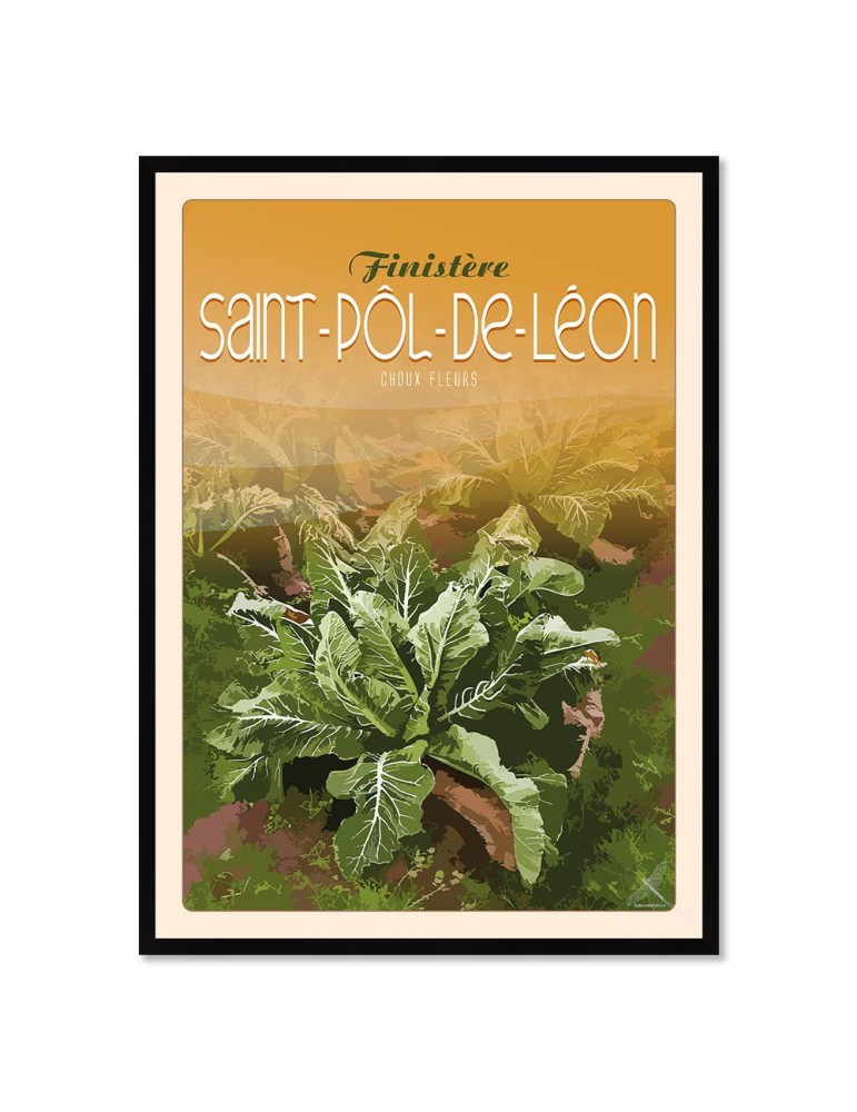 Saint-Pôl-De-Léon Choux Fleurs - Poster affiche – image encadrée