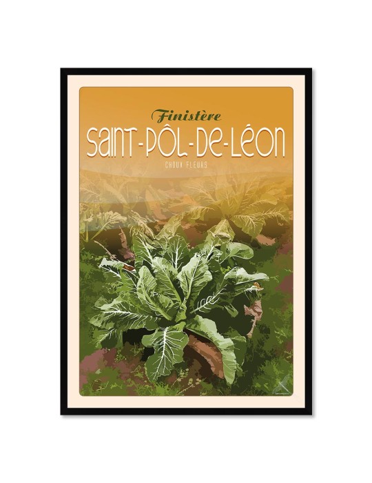 Saint-Pôl-De-Léon Choux Fleurs - Poster affiche – image encadrée