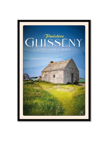 Guissény - Corps de garde du Dibennou - Poster affiche – image encadrée