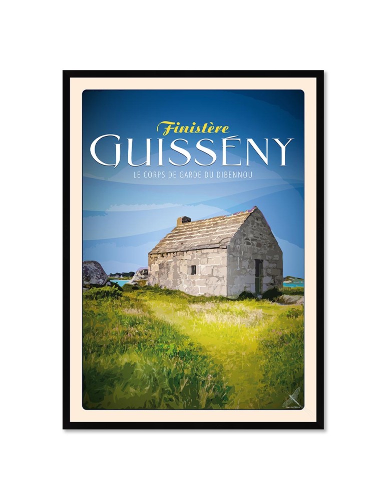 Guissény - Corps de garde du Dibennou - Poster affiche – image encadrée