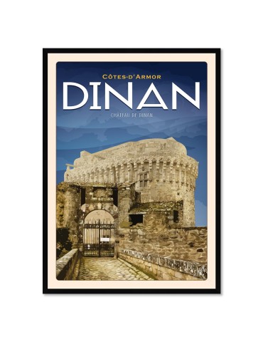 Dinan - Château - Poster affiche – image encadrée