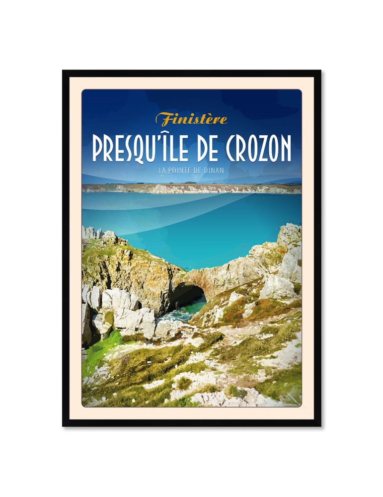 Presqu'île de Crozon - Pointe de Dinan - Poster affiche – image encadrée