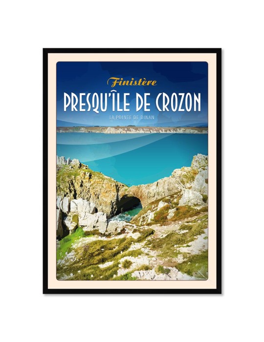 Presqu'île de Crozon - Pointe de Dinan - Poster affiche – image encadrée