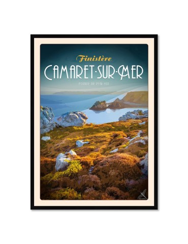 Camaret-Sur-Mer - Pointe de Pen Hir - Poster affiche – image encadrée