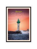 Sibiril- Phare de Moguériec - Poster affiche – image encadrée